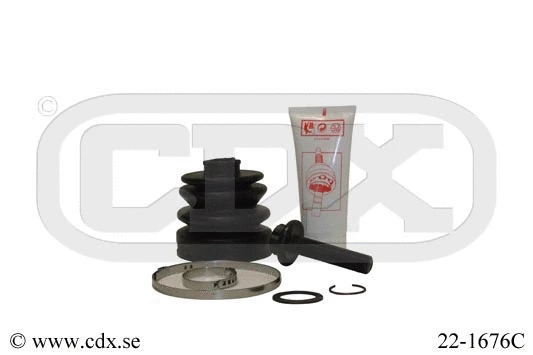 Jeu de joints-soufflets, arbre de commande CDX 22-1676C