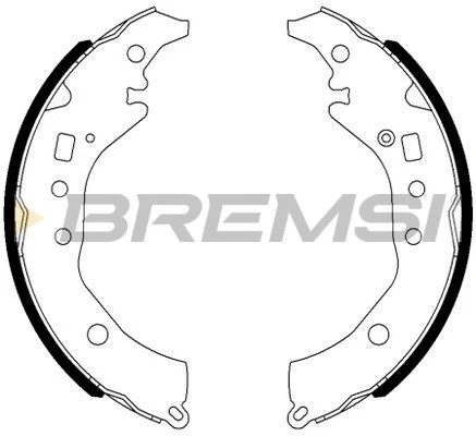 Jeu de mâchoires de frein BREMSI GF0984