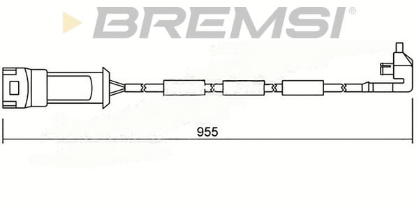 Contact d'avertissement, usure des plaquettes de frein BREMSI WI0510