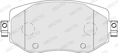 Kit de plaquettes de frein, frein à disque NECTO FD7782A