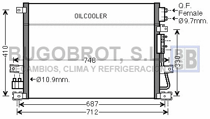 Condenseur, climatisation BUGOBROT 62-CR5124