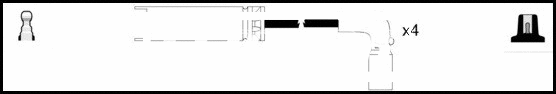 Kit de câbles d'allumage LEMARK HOES994