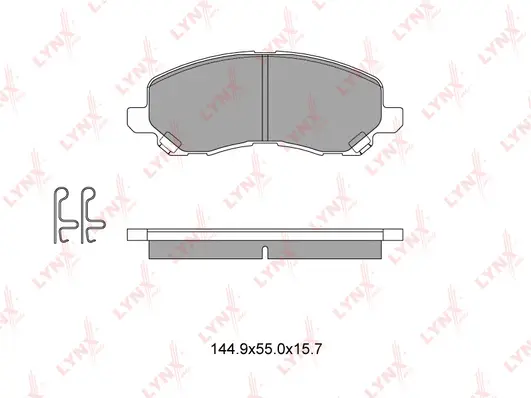 Kit de plaquettes de frein, frein à disque LYNXAUTO BD-5504