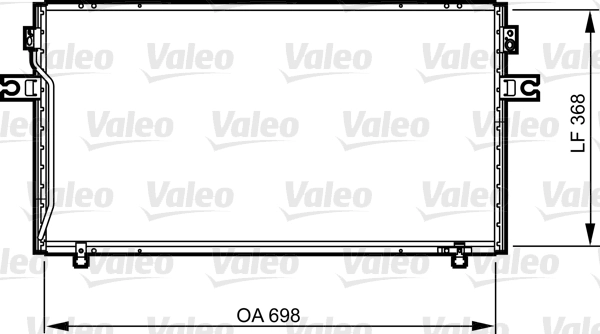 Condenseur, climatisation VALEO 814256