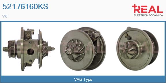 Groupe carter, turbocompresseur REAL 52176160KS