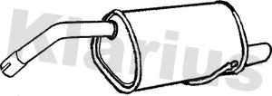 Silencieux arrière KLARIUS 230668
