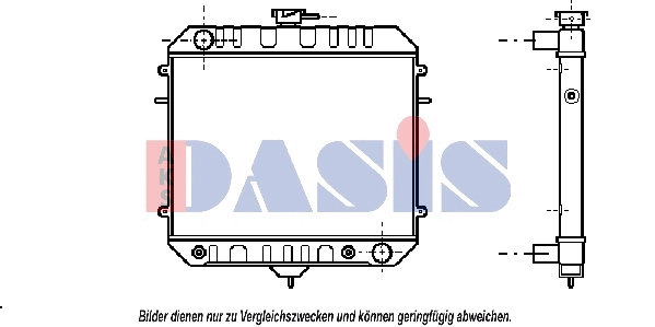 Radiateur, refroidissement du moteur AKS DASIS 150038N