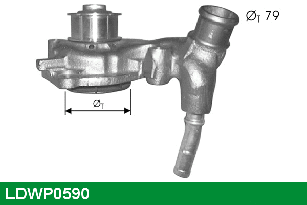 Pompe à eau, refroidissement du moteur LUCAS LDWP0590