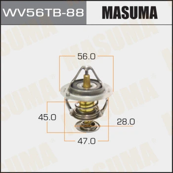 Thermostat, liquide de refroidissement MASUMA WV56TB-88