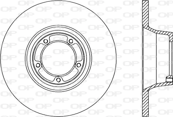 Disque de frein OPEN PARTS BDA1159.10