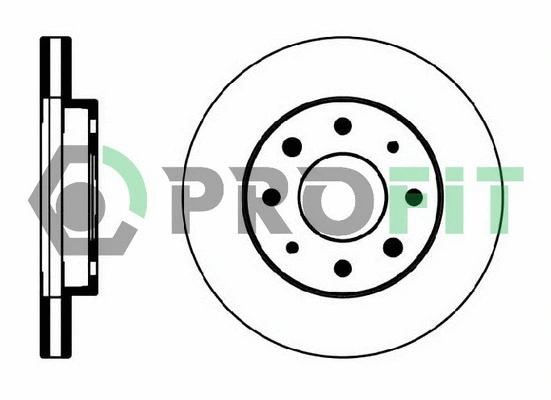 Disque de frein PROFIT 5010-0885