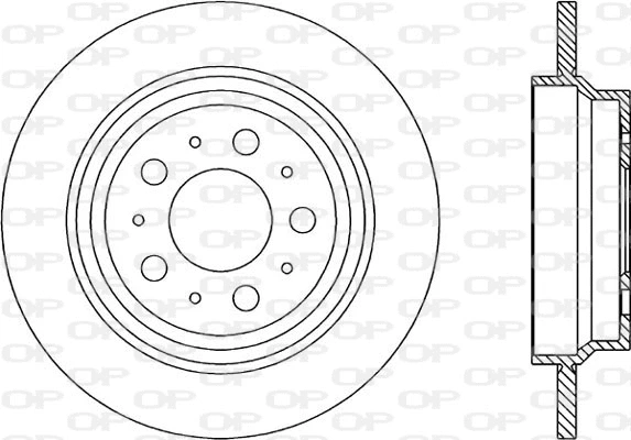 Disque de frein OPEN PARTS BDR1847.10