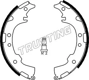 Jeu de mâchoires de frein TRUSTING 115.304