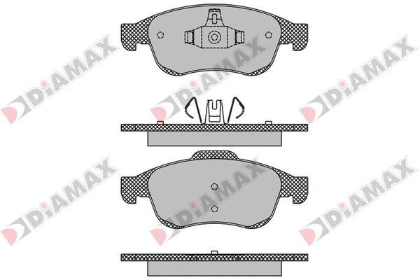 Kit de plaquettes de frein, frein à disque DIAMAX N09173