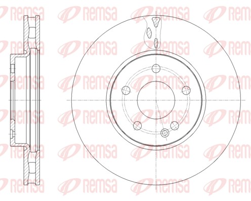 Disque de frein REMSA 61788.10