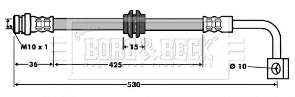 Flexible de frein BORG & BECK BBH7473