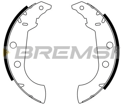 Jeu de mâchoires de frein BREMSI GF0383