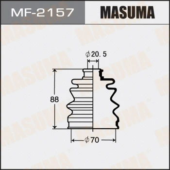 Jeu de joints-soufflets, arbre de commande MASUMA MF-2157