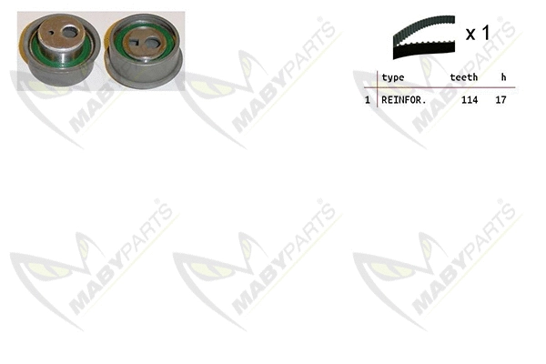 Kit de courroie crantée MABYPARTS OBK010363