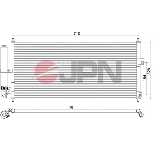 Condenseur, climatisation JPN 60C9109-JPN