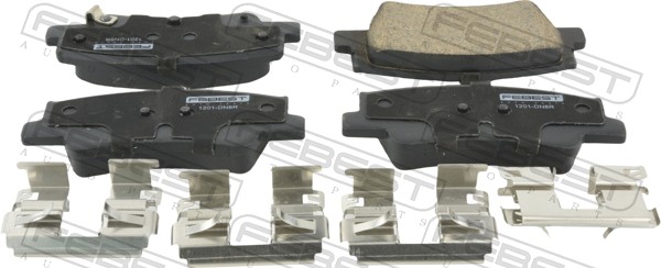 Kit de plaquettes de frein, frein à disque FEBEST 1201-DN8R