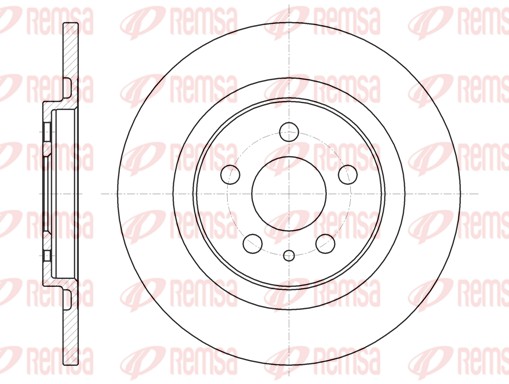Disque de frein REMSA 6736.00