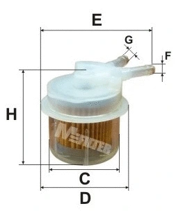 Filtre à carburant MFILTER BF 03