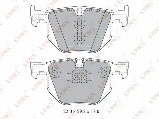 Kit de plaquettes de frein, frein à disque LYNXAUTO BD-1428