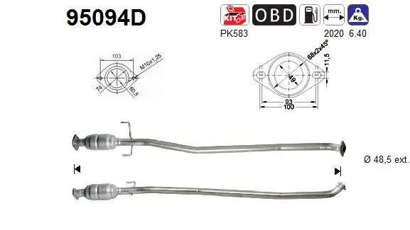 Catalyseur AS 95094D