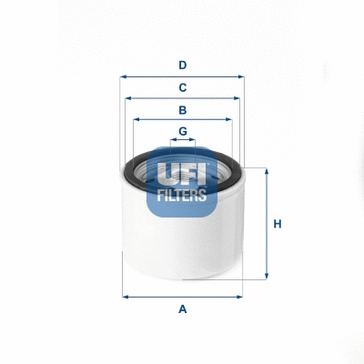Filtre à air, turbocompresseur UFI 27.VGT.00
