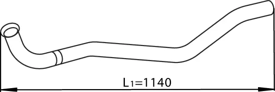 Tuyau d'échappement DINEX 28257