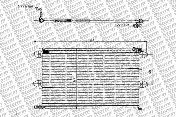 Condenseur, climatisation STORM QUALITY PARTS 99005