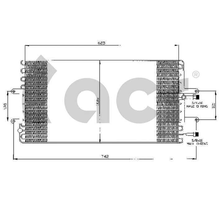 Condenseur, climatisation ACR 300524