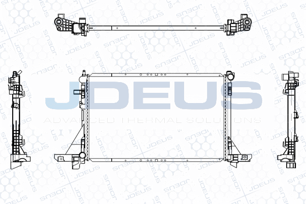 Radiateur, refroidissement du moteur JDEUS M-0231110