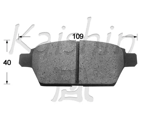 Kit de plaquettes de frein, frein à disque KAISHIN FK3141