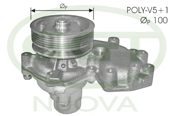 Pompe à eau, refroidissement du moteur GGT PA10513