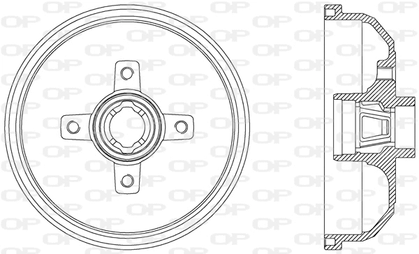 Tambour de frein OPEN PARTS BAD9019.40