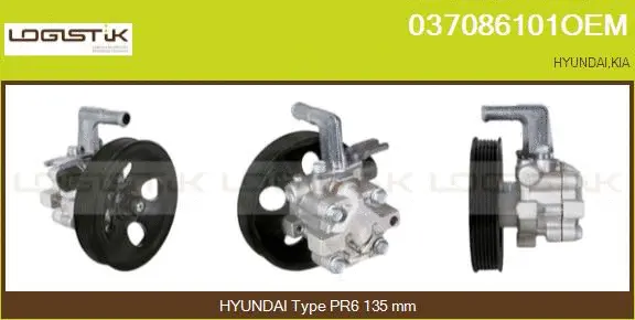 Pompe hydraulique, direction LGK 037086101OEM