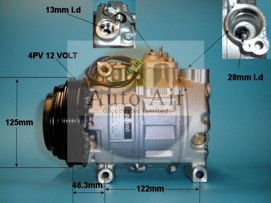 Compresseur, climatisation AUTO AIR GLOUCESTER 14-1173
