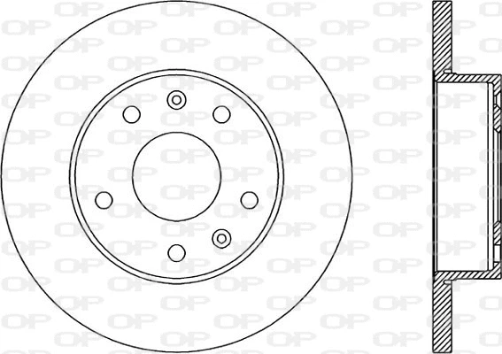 Disque de frein OPEN PARTS BDR1853.10