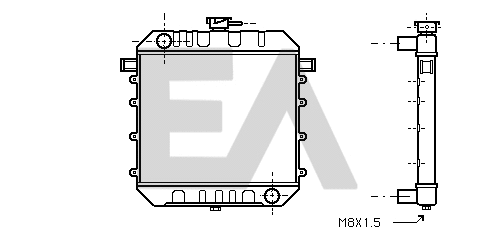 Radiateur, refroidissement du moteur EACLIMA 31R54012