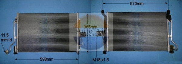 Condenseur, climatisation AUTO AIR GLOUCESTER 16-8012