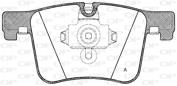Kit de plaquettes de frein, frein à disque OPEN PARTS BPA1457.00