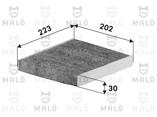 Filtre, air de l'habitacle AKRON-MALÒ 1532641