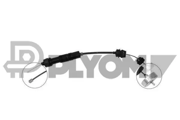 Tirette à câble, commande d'embrayage PLYOM P038217