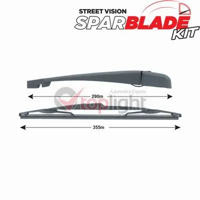Kit de bras d'essuie-glace, nettoyage des vitres AE TOPLIGHT TRA-P133