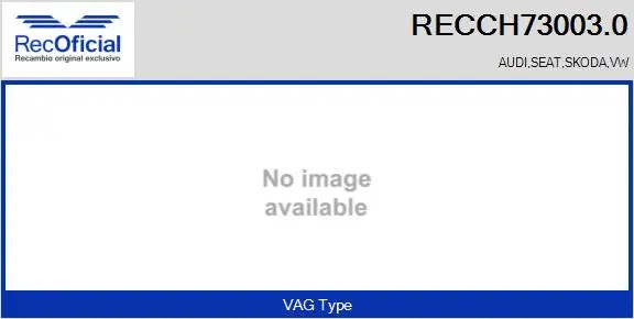 Groupe carter, turbocompresseur RECOFICIAL RECCH73003.0