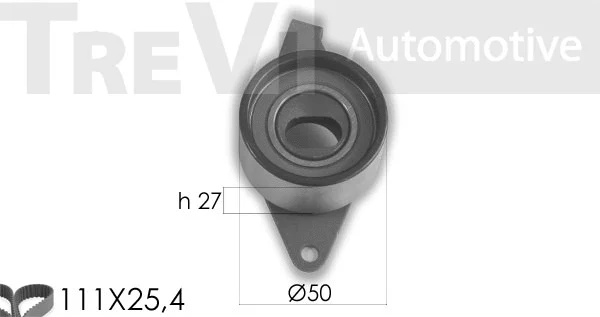 Kit de courroie crantée TREVI AUTOMOTIVE KD1361