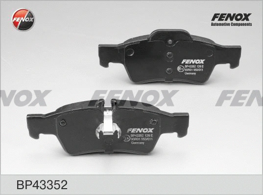 Kit de plaquettes de frein, frein à disque FENOX BP43352