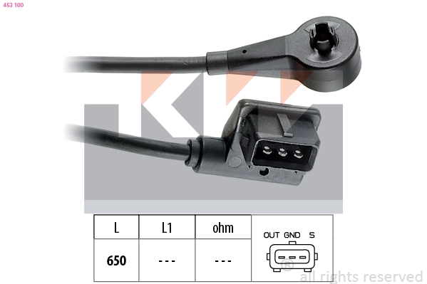 Capteur, vitesse de rotation du moteur KW 453 100